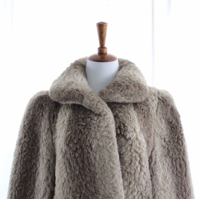 1980s curly lamb coat