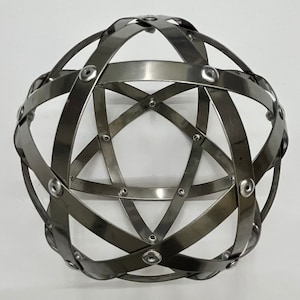 Genesa Penta stainless steel 16 cm in diameter, bands 10 mm wide fixed with aluminum rivets: suitable for outdoor mail