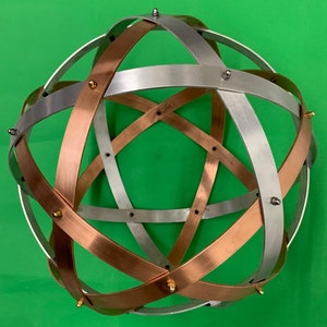 Genesa Pentasfera Mix Natural Copper and Aluminum, 32 cm in diameter, lrghe band 20 mm