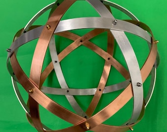Genesa Pentasfera Mix Natural Copper and Aluminum, 32 cm in diameter, lrghe band 20 mm