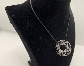 Pendant Genesa Space Grey Pentasphere 31 mm in diameter: bronze alloy and brass