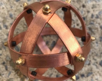 Genesa Crystal Copper 8 cm in diameter, pocket, always carry it with you