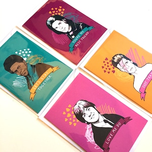 Love Music Set of 4 A6 Greetings/Valentines Cards