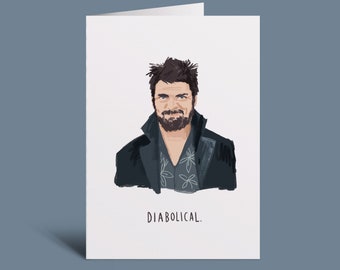 Diabolical A6 card | Inspired by The Boys | funny card | tv show