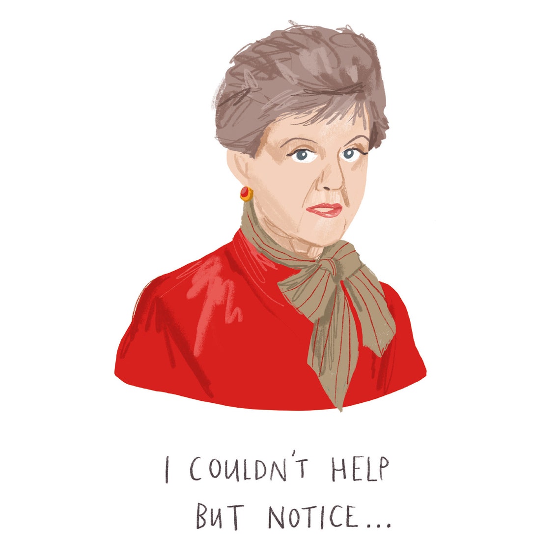 Jessica Fletcher Murder She Wrote inspired Birthday Etsy