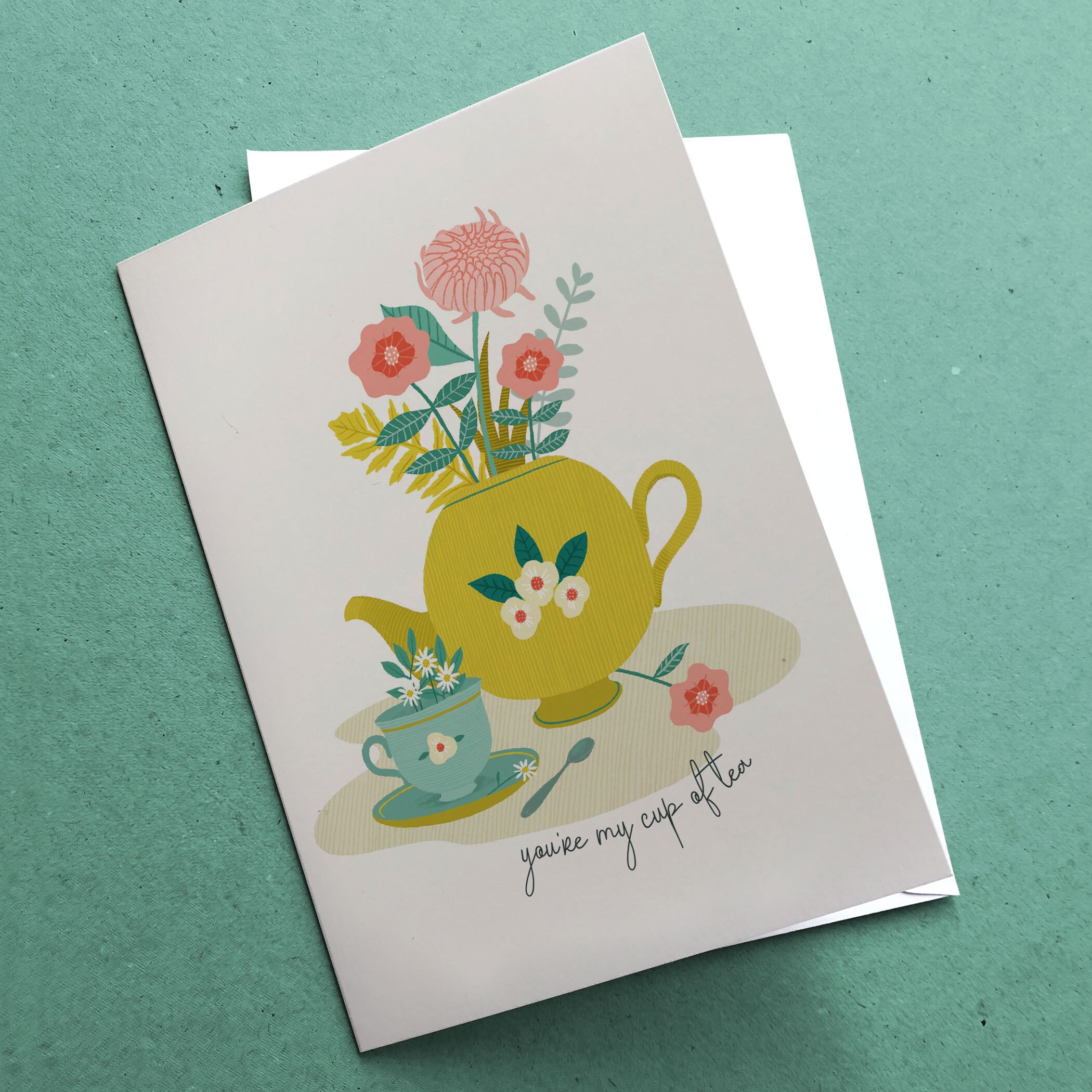 Tasse Tee-Gruß-Karte Tee-Liebhaber-Karte Tee-Tasse-Karte | Etsy