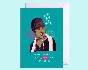 Josephine Baker Inspirational Quote A6 Card