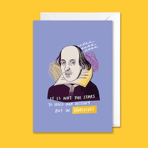 Shakespeare Quote A6 Card | Inspiring Literary Gift