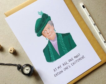 Downton Abbey inspired A5 Print | Lady Viola | Maggie Smith | Funny Art Print