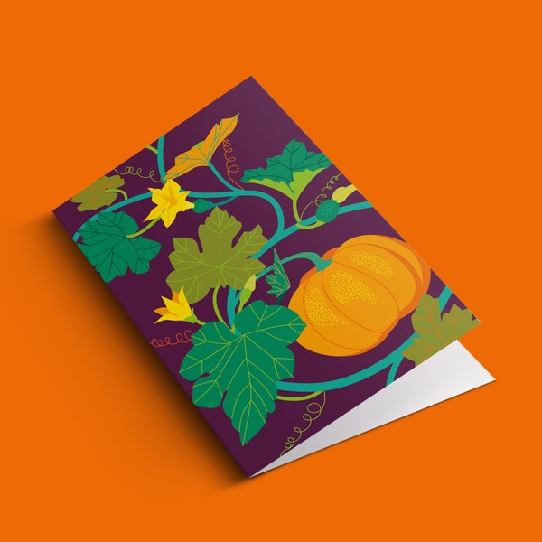 | de cartes de citrouille Recette sur | arrière carte d’automne | | de cartes d’Halloween | de carte n’importe quelle occasion | de carte d’anniversaire Carte d’automne