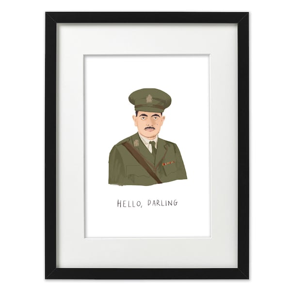 Blackadder Goes Forth A5 Art Print | Anniversary gift | Wall art | British comedy | Hello Darling