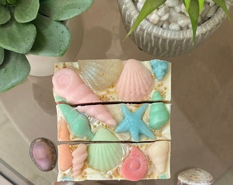 Seashell|Artisan Soap|Holiday Gift|Unique Gift|Tropical Gift|Ocean|Beach|Hawaii