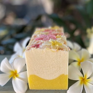 PLUMERIA|Floral Soap| Luxury Gift| Maui Hawaii|Bridal Shower|Wedding|Tropical Luxury Soap