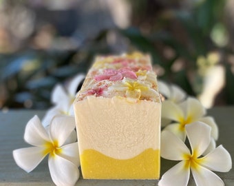 PLUMERIA|Floral Soap| Luxury Gift| Maui Hawaii|Bridal Shower|Wedding|Tropical Luxury Soap