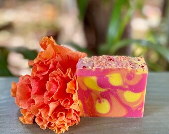 PASSION ORANGE GUAVA||Hawaii Inspired|Tropical Handmade Artisan Soap|Whimsical Unique Luxury Gift|Birthday|Mothers Day