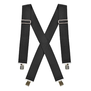 Hold’Em Suspenders for men Heavy Duty utility Clips 2” Wide Elastic Work braces