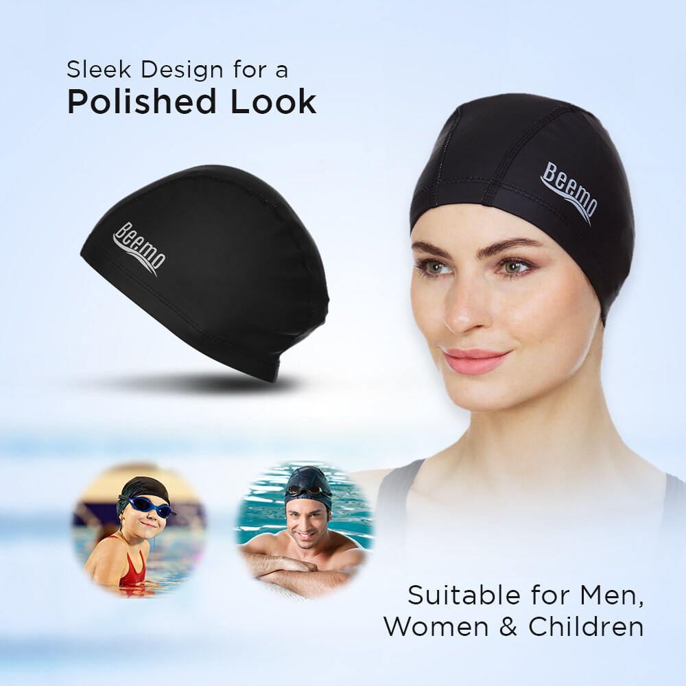 Beemo Latex Lycra Swim Cap for Long or Short Hairstretchable Etsy