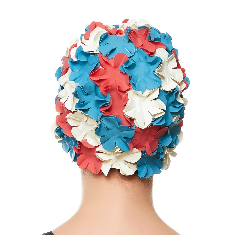 Beemo Floral Petal Swim Cap for Women Retro Style Vintage Etsy