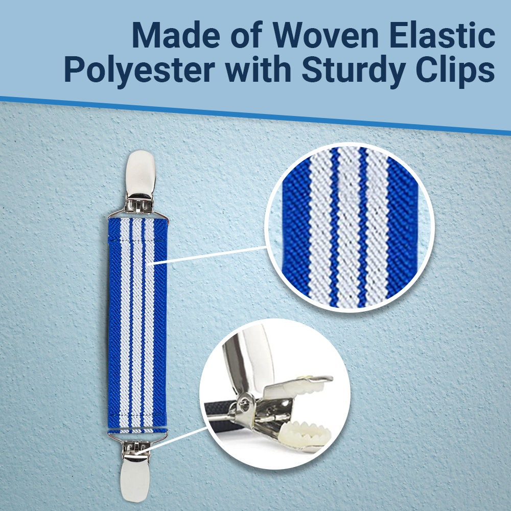 Elastic Scarf and Hat Clips Attacher With Extra Heavy Clips Etsy