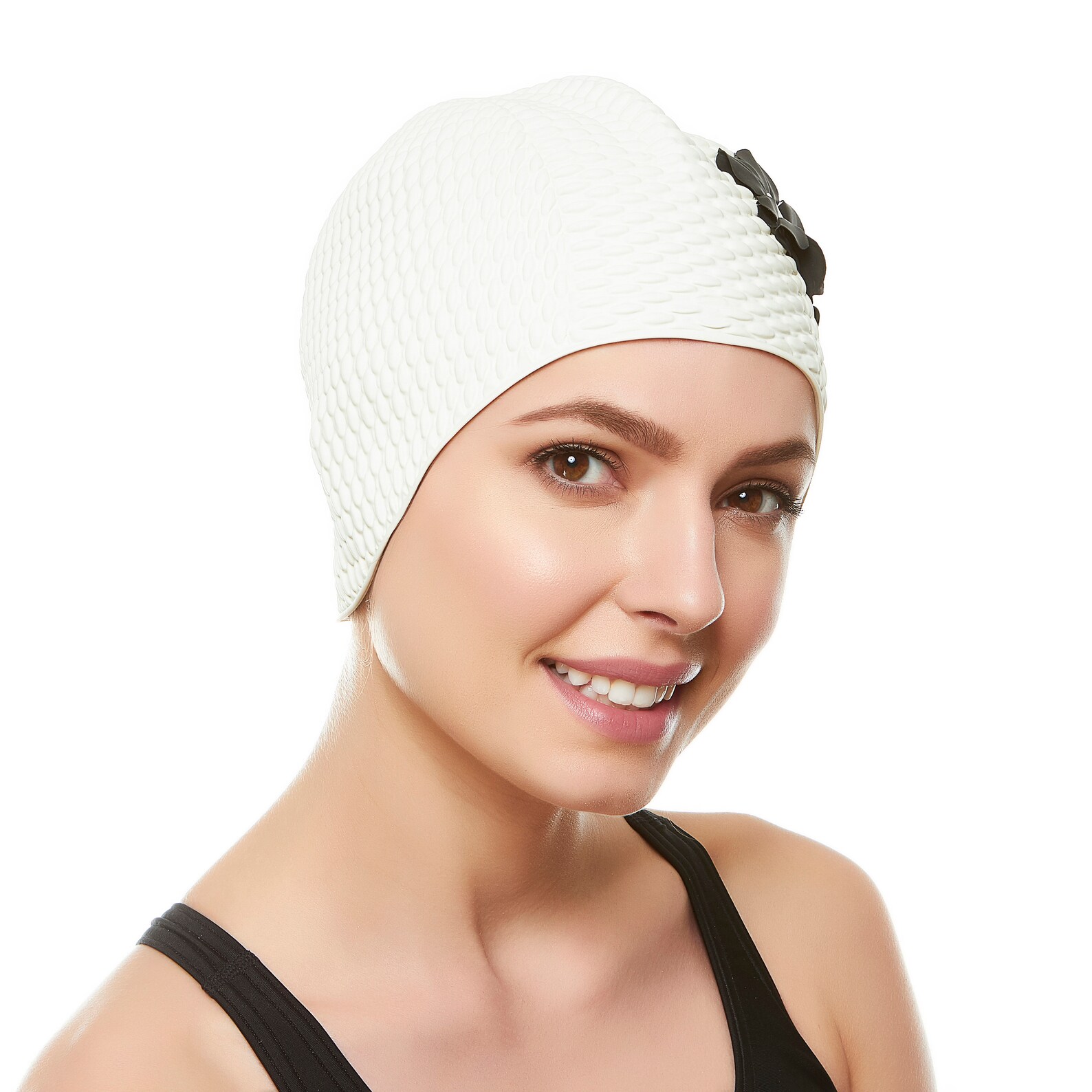 Ladies Swim Cap Turban Style Shower Bathing Waterproof Vintage Etsy