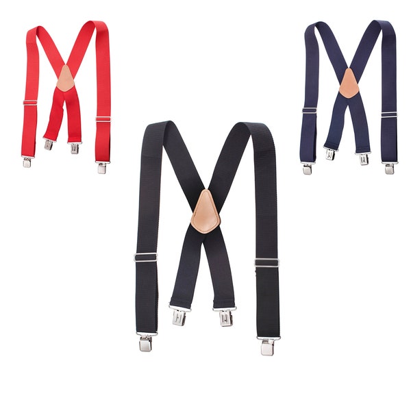 Hold’Em Heavy Duty Work Suspenders - Adjustable with Extra Heavy Strong Sturdy Clips Job