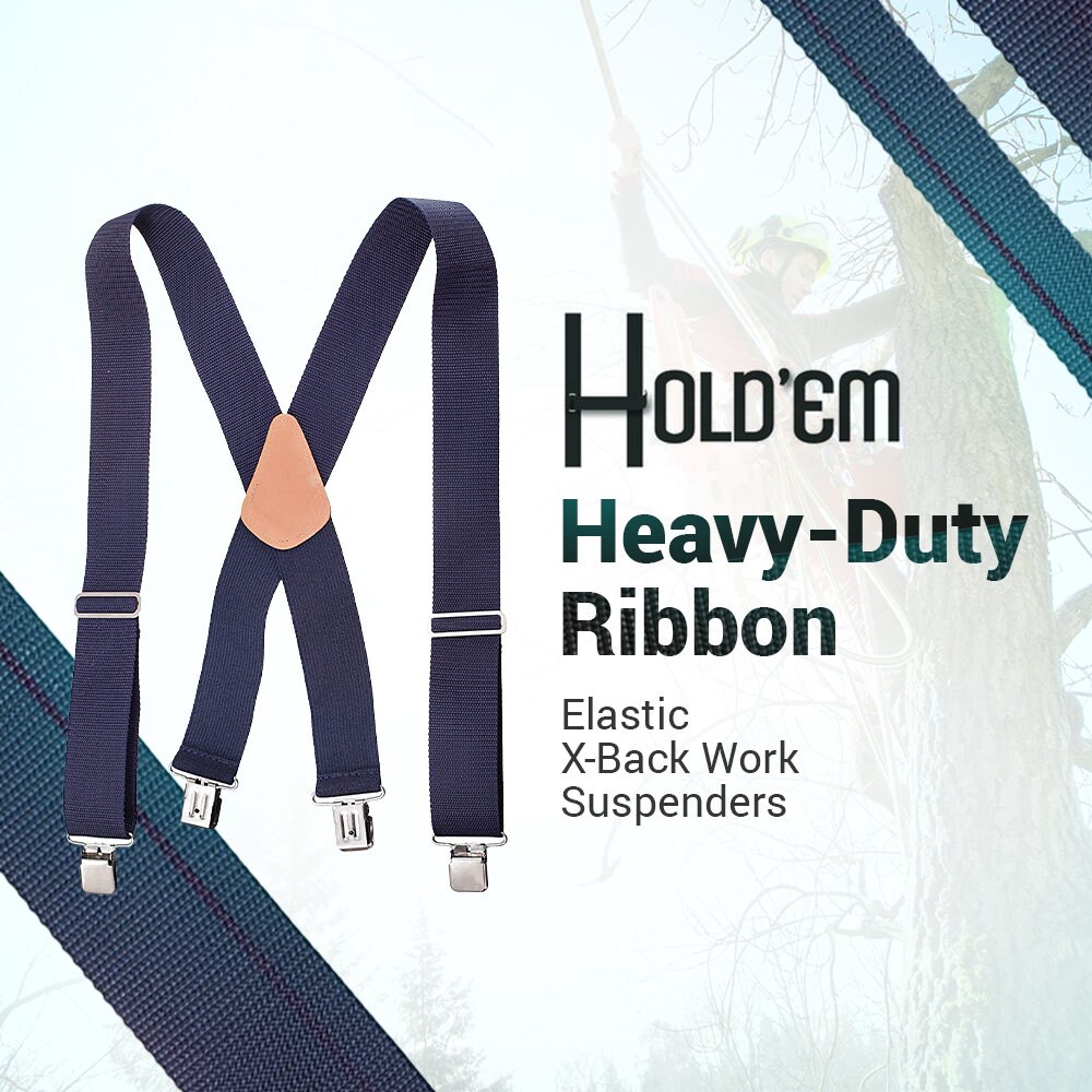 Holdem Heavy Duty Work Suspenders Adjustable With Extra Heavy Strong Sturdy Clips Job Etsy