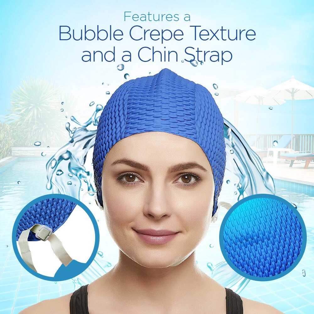 Beemo Swim Bathing Caps for Women or Girls Retro Style Latex Etsy