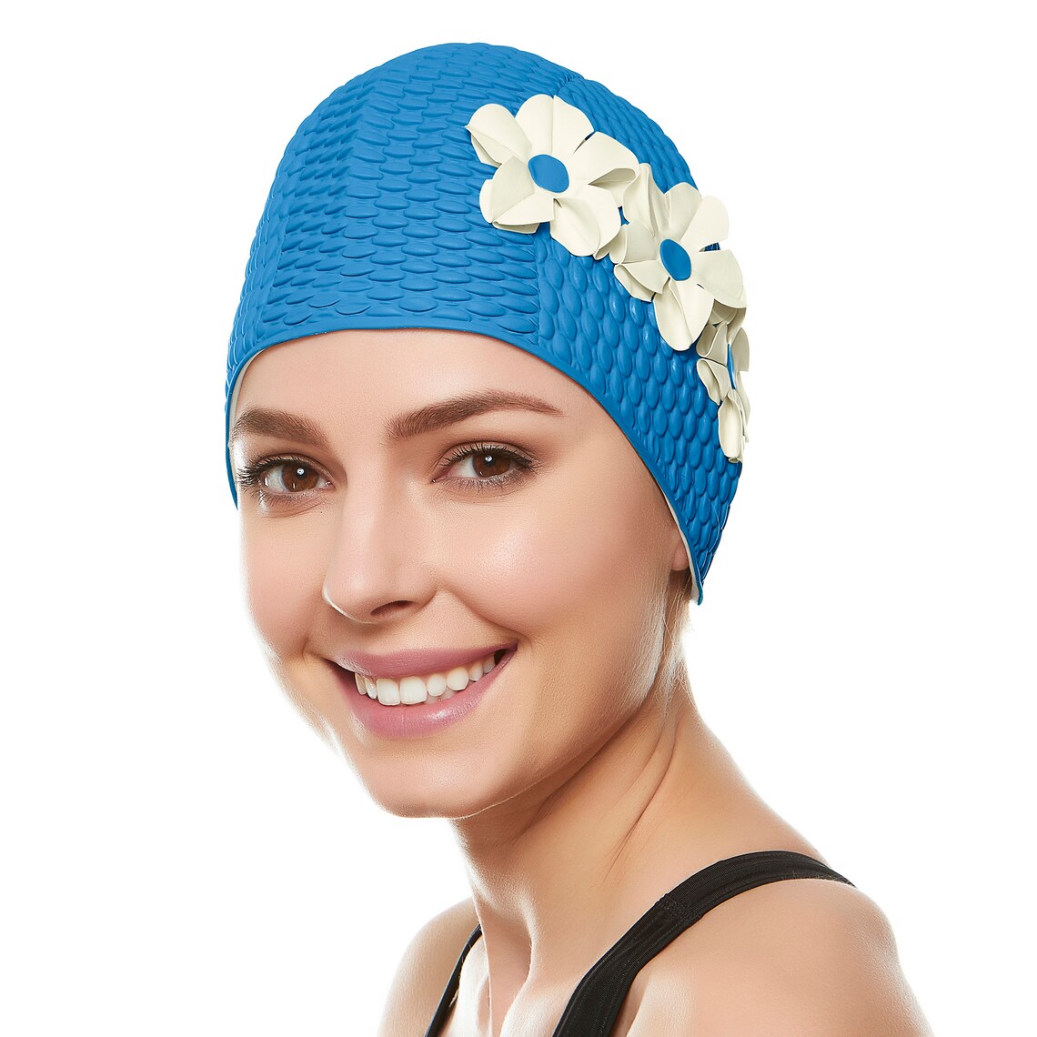 Ladies Swim Cap Turban Style Shower Bathing Waterproof Vintage Etsy