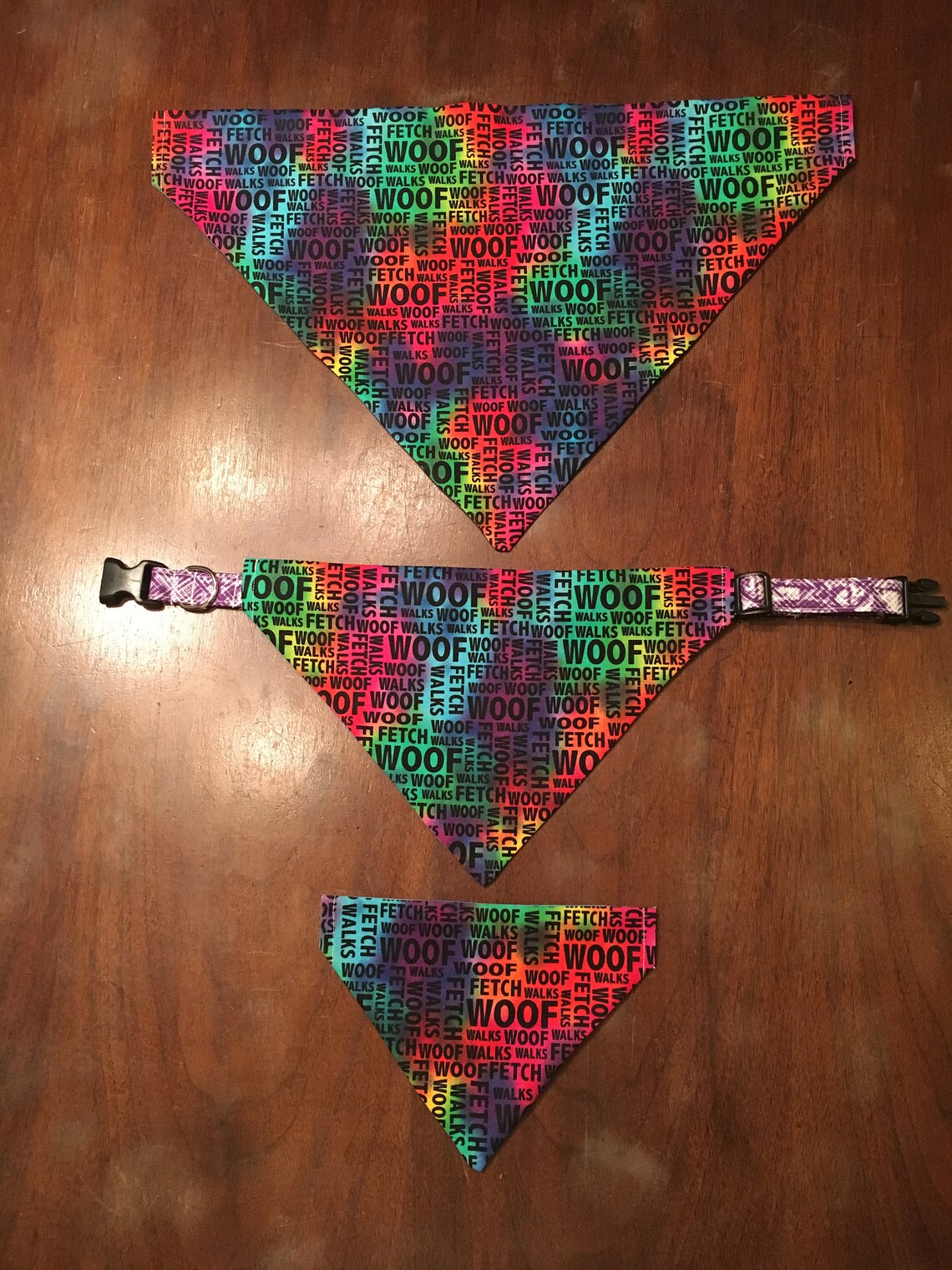 Over the Collar Bandana Dog Collar Small Medium Large Dog - Etsy