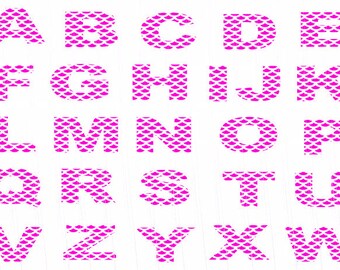 Mermaid alphabet svg, Mermaid svg, Mermaid fonts svg, Sublimation, svg files for cricut, silhouette svg, cricut svg, cutting files