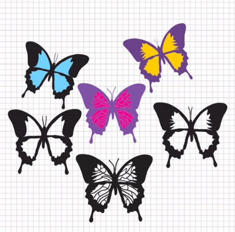 Butterfly Cricut Files Butterfly Svg Cut Files Butterfly Etsy