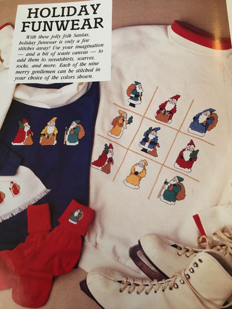 Leisure Arts Celebrations to Cross Stitch and Craft Premier Issue Vol 1 No 1 30 All-New Christmas Projects 1989