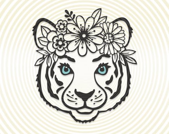 Download Cute Tiger Svg Etsy