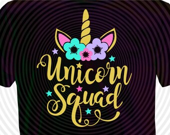 Unicorn Squad Svg Etsy