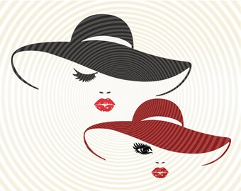Download Woman With Hat Svg Etsy