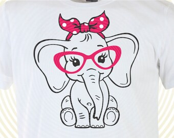 Free Free 235 Elephant With Glasses Svg SVG PNG EPS DXF File