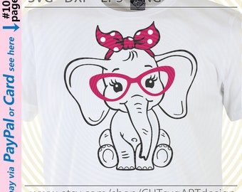 Free Free 319 Elephant With Glasses Svg SVG PNG EPS DXF File