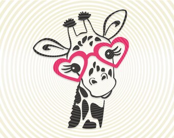 Download Giraffe Vector Etsy