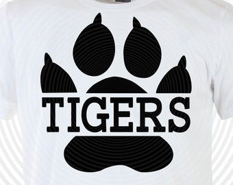 Tiger Paw Svg Etsy