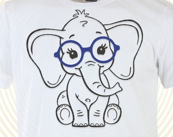Free Free 319 Elephant With Glasses Svg SVG PNG EPS DXF File