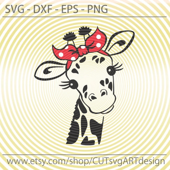 Free Cute Giraffe Keychain Svg