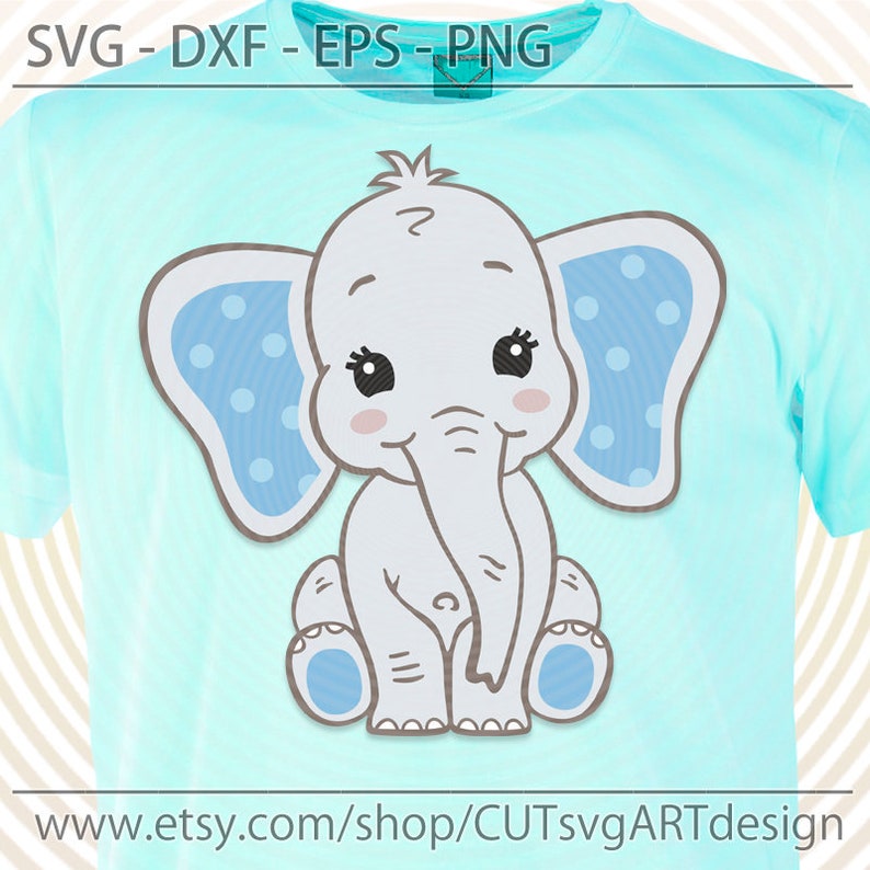 Free Free 330 Baby Elephant Svg Cut File SVG PNG EPS DXF File