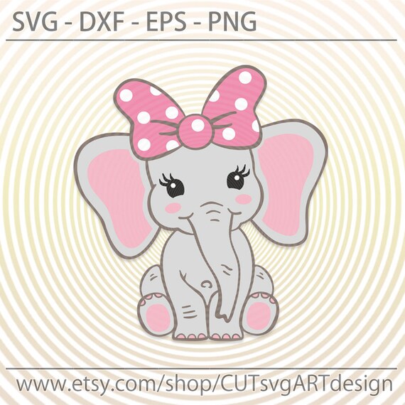 Free Free 233 Elephant With Bow Svg SVG PNG EPS DXF File