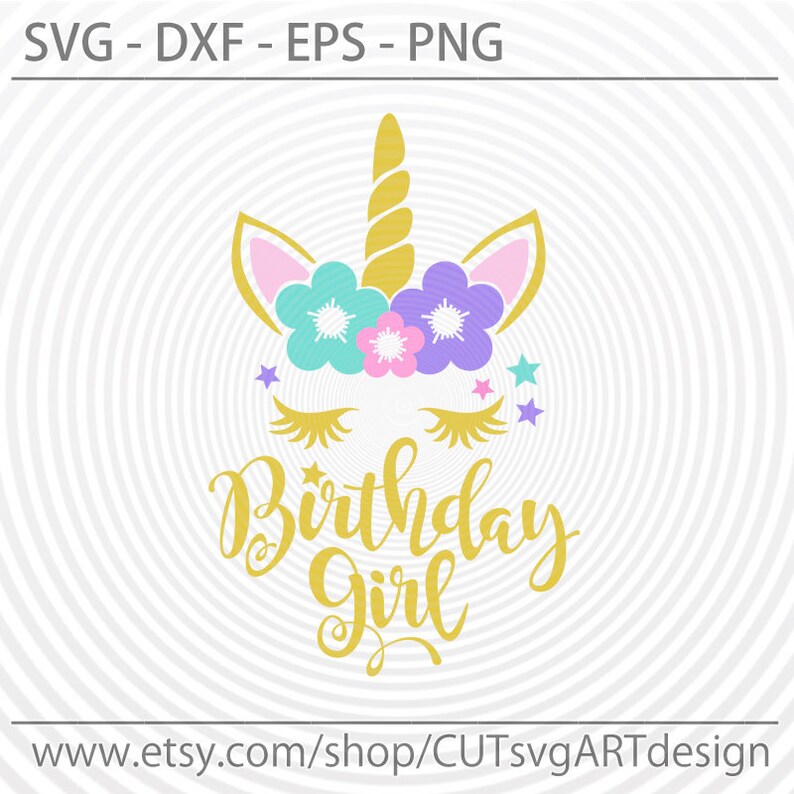 Download Unicorn SVG Unicorn birthday girl svg cutting files for | Etsy