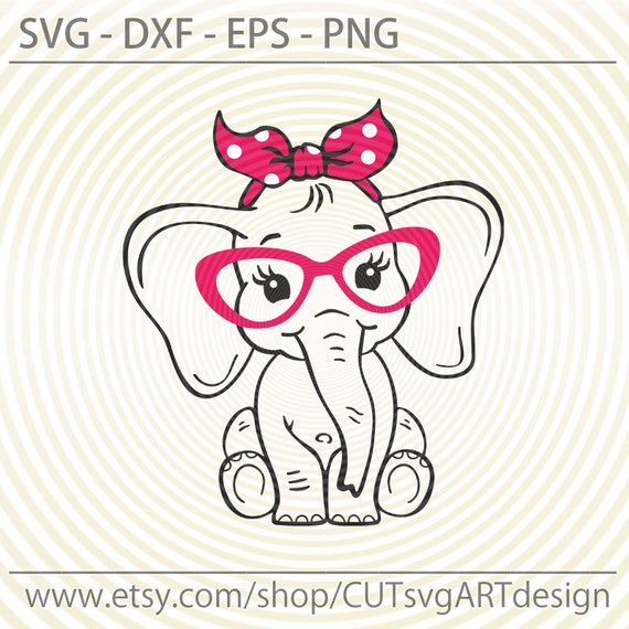 Free Free 92 Baby Elephant With Glasses Svg SVG PNG EPS DXF File