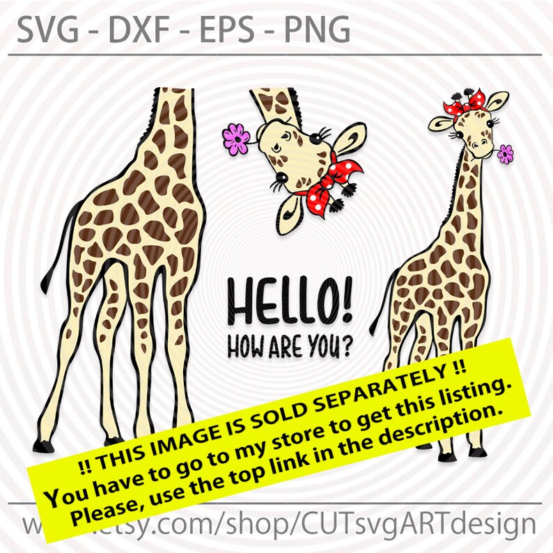 Download Giraffe svg giraffe dxf cute giraffe glasses svg animals | Etsy