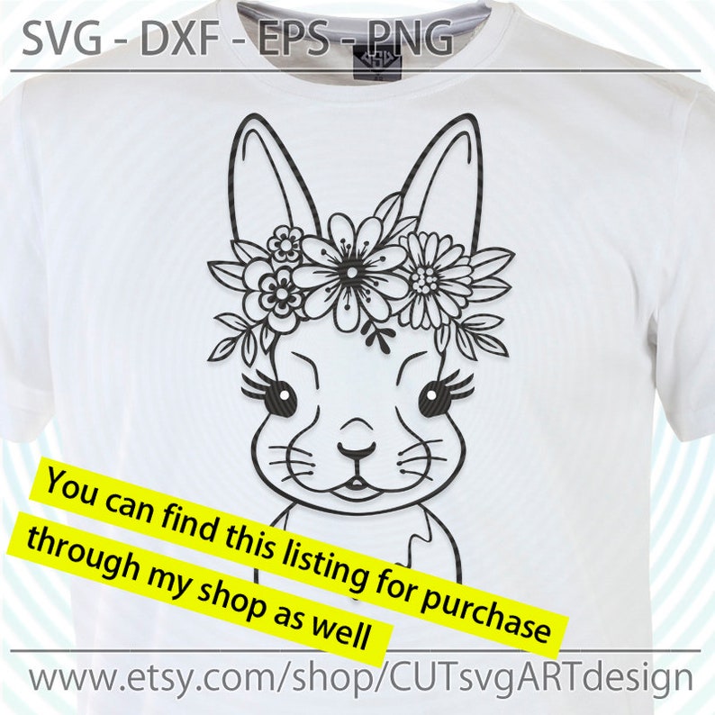 Download Rabbit with bandana svg Easter bunny with bow svg Digital ...