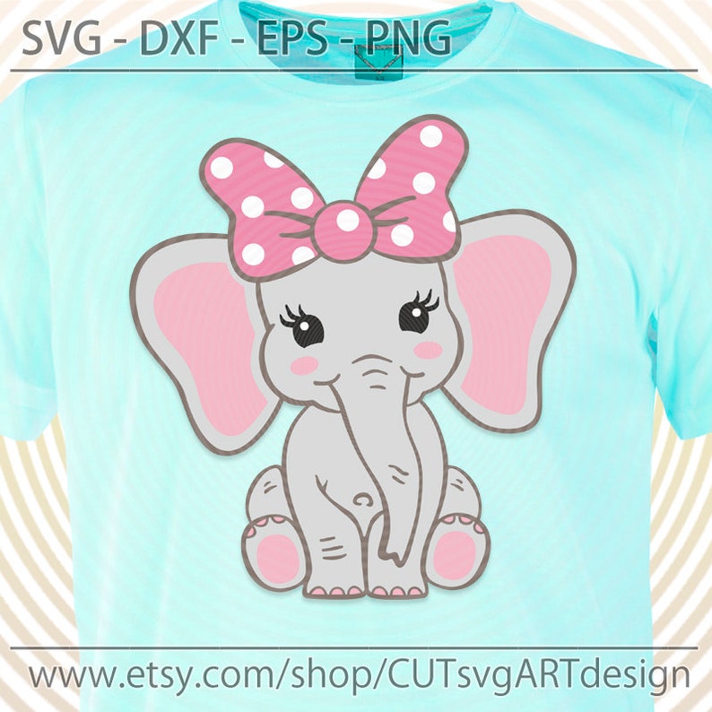 Free Free 98 Elephant With Bow Svg SVG PNG EPS DXF File