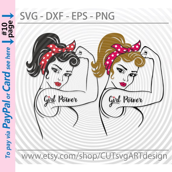 Download Girl Power Svg Eps Png Dxf Cutting File Silhouette Cricut Etsy