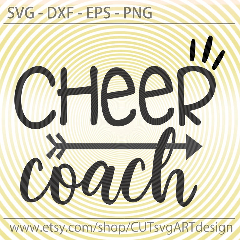 Cheer Coach Shirt Svg Dxf Eps Png Cheerleader Cut File | Etsy